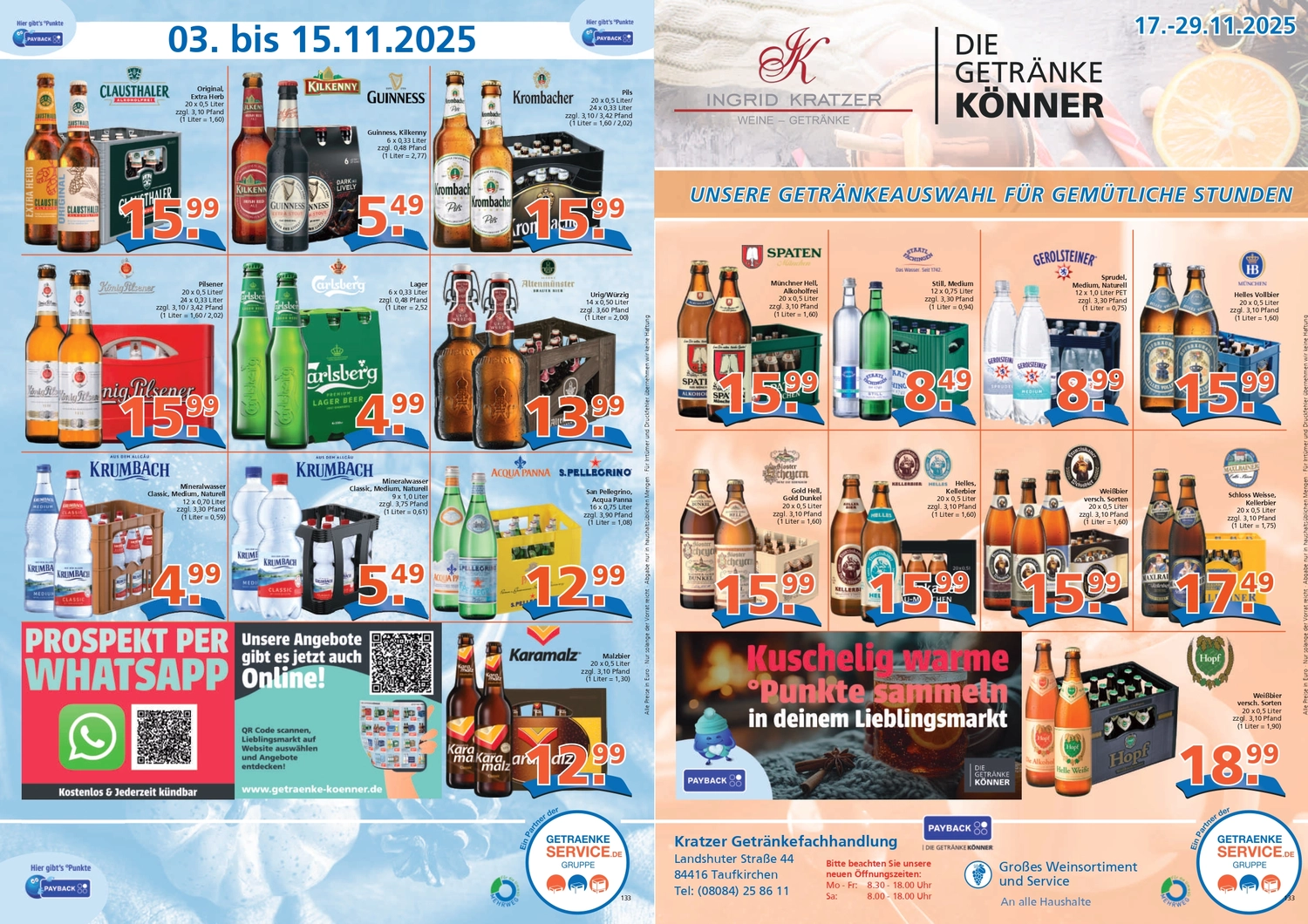 Ingrid Kratzer – Angebotsflyer