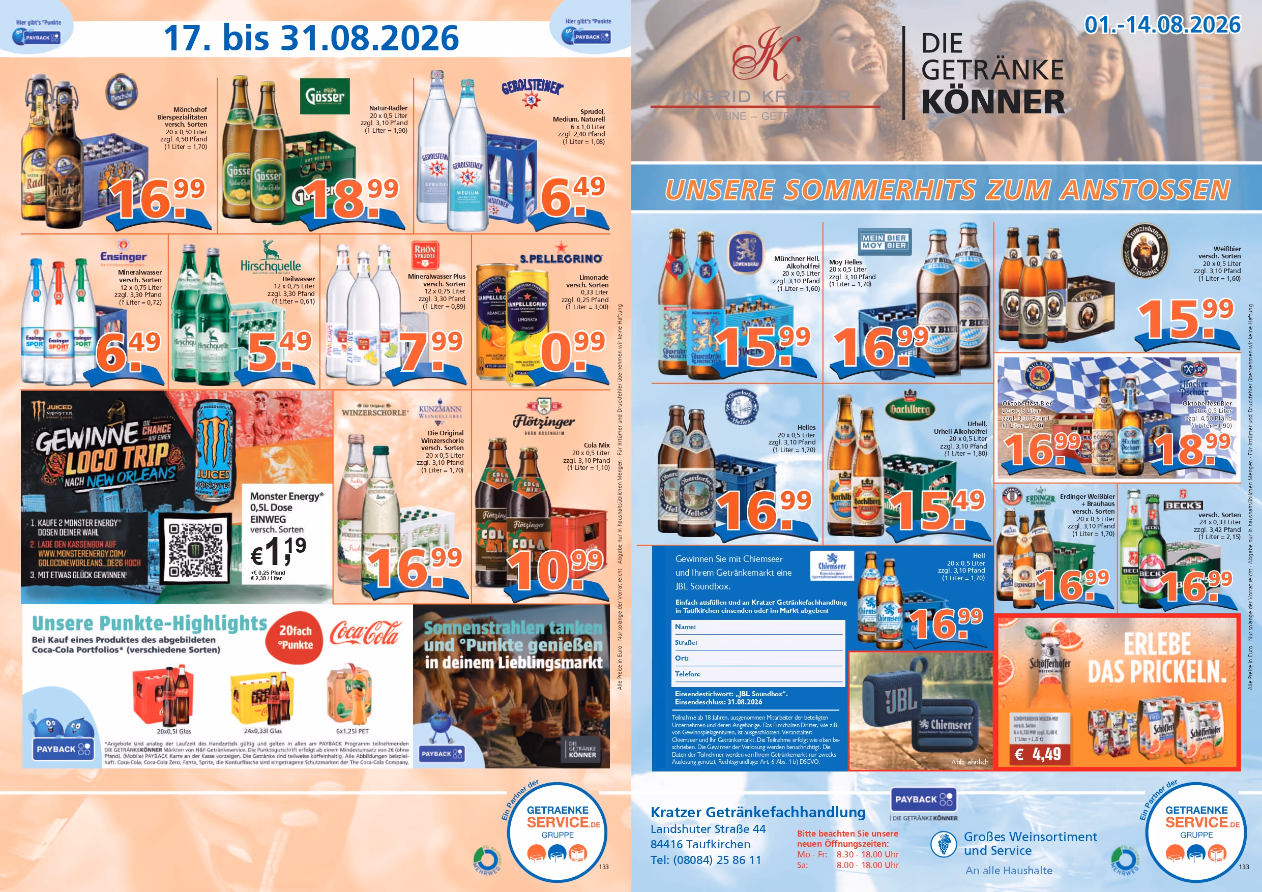 Ingrid Kratzer – Angebotsflyer